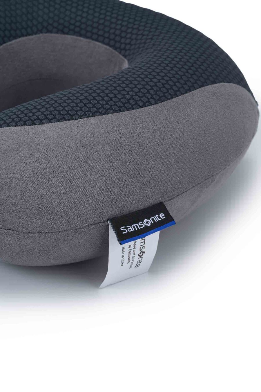 TRAVEL ESSENTIALS MEMORY FOAM COOLING GEL TRAVEL PILLOW WITH CLIP