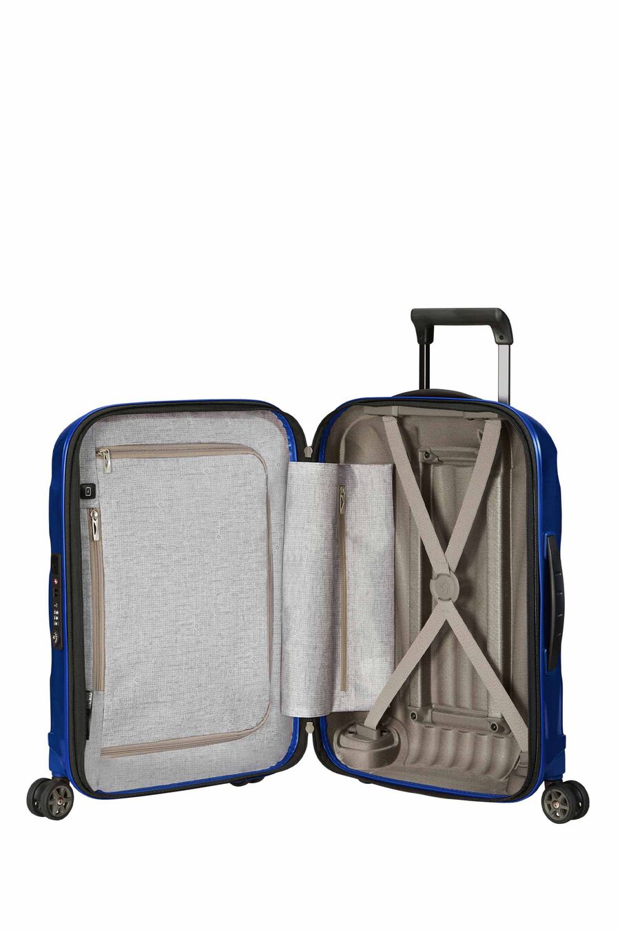 C-LITE CARRY-ON SMALL&nbsp;55CM&nbsp;SUITCASE USB PORT + EXPANDABLE