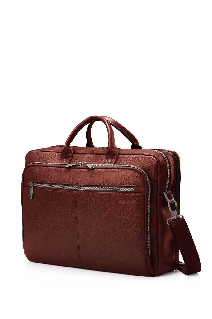 CLASSIC LEATHER 15.6'' LAPTOP TOPLOADER BRIEFCASE