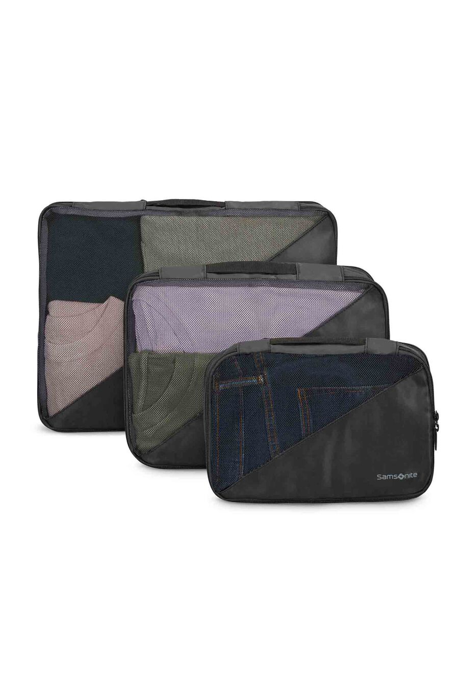 TRAVEL ESSENTIALS COMPRESSION PACKING CUBES (SET OF 3)