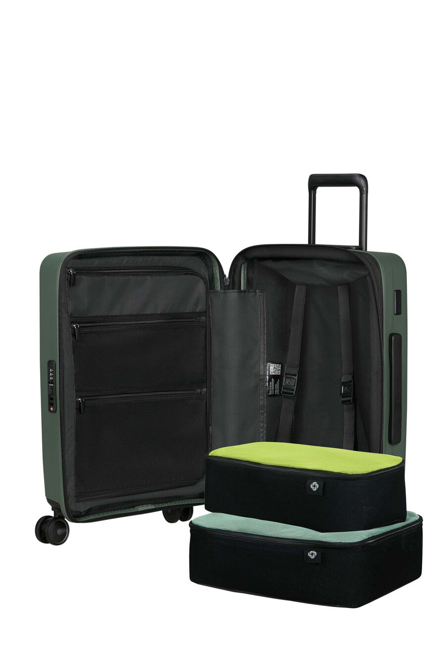 RESTACKD CARRY-ON SMALL 55CM 3.1KG SUITCASE EXPANDABLE 15.6'' LAPTOP EASY ACCESS