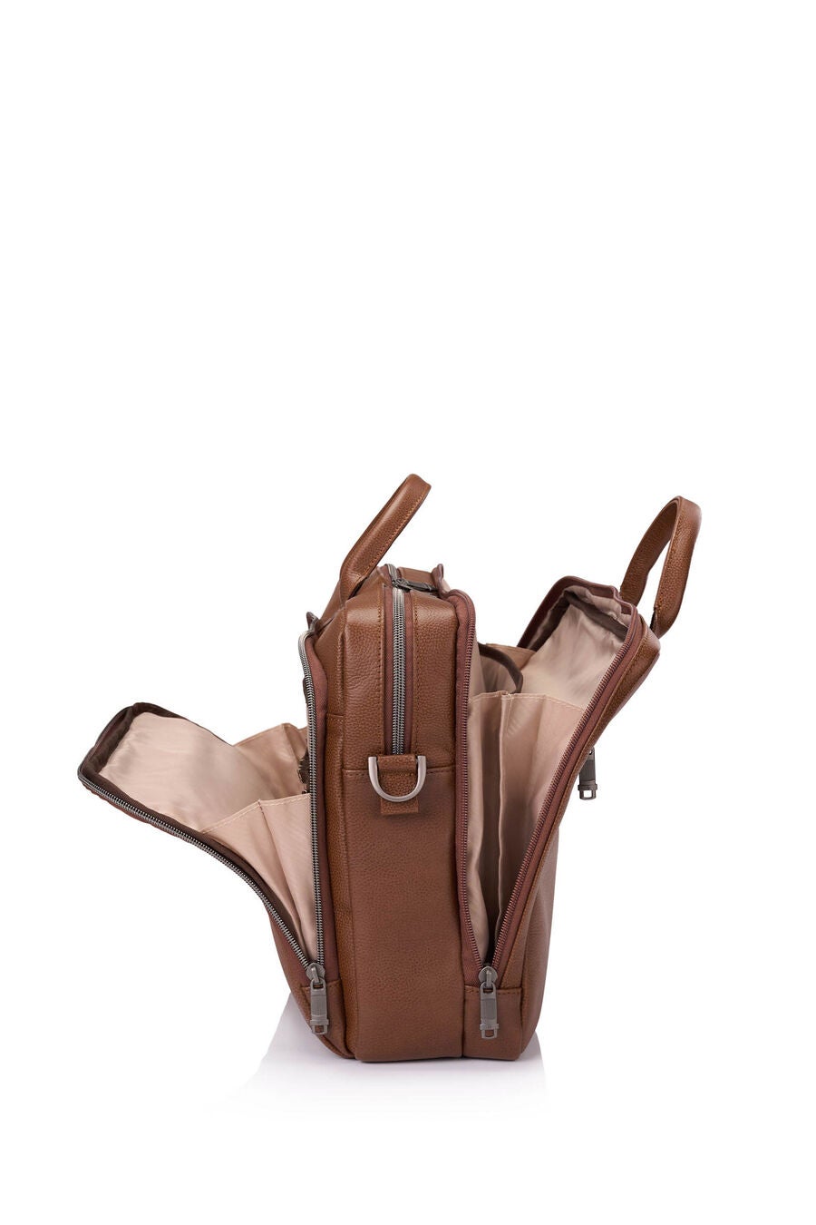 CLASSIC LEATHER 15.6'' LAPTOP TOPLOADER BRIEFCASE