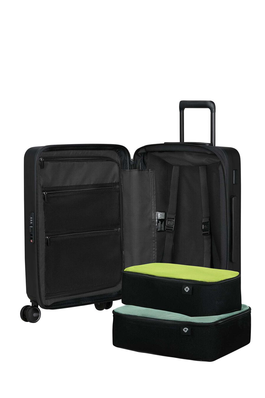 RESTACKD CARRY-ON SMALL 55CM 3.1KG SUITCASE EXPANDABLE 15.6'' LAPTOP EASY ACCESS
