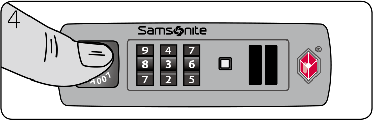 TSA Lock Instructions  Samsonite New Zealand